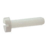 Modèle 924825 - Slotted cheese head screw - Plastic P.A 6.6 - DIN 84