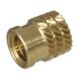 BN 1054, BN 20003 Press-in threaded inserts for thermoplastics and thermosettings with or without flange