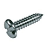 BN 48804 - Phillips pan head tapping screws type AB, Stainless Steel, 18-8, Plain Finish (ASME B18.6.4)