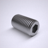 BN 48198 - Socket set screws cup point, Fine thread, Stainless Steel, 18-8, Plain Finish (ASME B18.3)