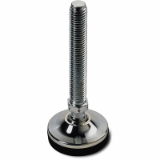 P541 - STEEL MOUNTING FEET WITH STEEL STUD TYPE A R. 15 AND NON SLIP BASE
