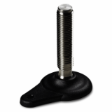 P708CIN - MOUNTING FOOT WITH GROUND LATERAL FIXING WITH STAINLESS STEEL STUD TYPE B - R24
