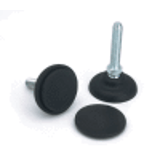 P901CIN - PLASTIC MOUNTING FEET WITH STAINLESS STEEL STUD TYPE A R. 12,5 AND NON-SLIP BASE