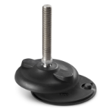P903CIN - MOUNTING FOOT WITH GROUND FIXING WITH STAINLESS STEEL STUD TYPE A - R15 AND NON SLIP BASE