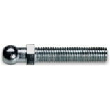 PEPFZE13-R12,4 - GALVANISED STEEL THREADED STEM TYPE A - WITH JOINT R12.4 AND HEXAGONAL BASE 13 - OBTAINED BY COLD MOULDING