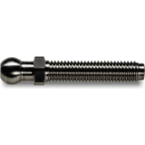 PEPINE13 - STEEL THREADED STEM TYPE A - WITH JOINT R12,4 AND HEXAGONAL BASE 13 - TURNED
