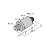 100024309 - Pressure Transmitter, IO-Link with Two Switching Outputs