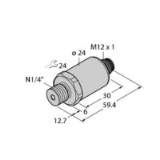 6836824 - Pressure Transmitter, With Voltage Output (3-Wire)