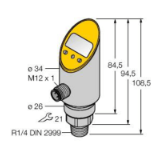 6833522 - Pressure sensor, 2 PNP/NPN Transistor Switching Outputs
