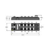 6814006 - Compact multiprotocol I/O module for Ethernet, 8 Digital PNP Inputs and 8 Digita