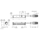100034313 - Magnetic Inductive Linear Position Sensor, For Analog Monitoring of Pneumatic Cy