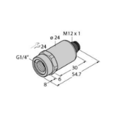 100022259 - Pressure Transmitter, IO-Link with Two Switching Outputs
