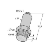6831549 - Pressure Transmitter, Front-Flush, With Current Output (2-Wire)
