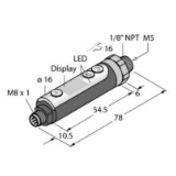 6833007 - Pressure Sensor, IO-Link with 2 PNP Transistor Switching Outputs