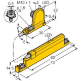 1536623 - Linear Position Sensor, For Analog Monitoring of Pneumatic Cylinders