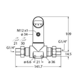 6834110 - Differential Pressure Sensor, 2 PNP/NPN Transistor Switching Outputs