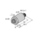 100034344 - Pressure Transmitter, IO-Link with Two Switching Outputs