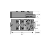 6821324 - compact fieldbus station for AS-interface, 4 Inputs, 4 Outputs