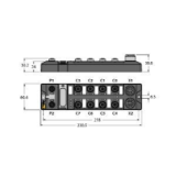 6814017 - Compact Multiprotocol I/O Module for Ethernet, 8 IO-Link Master Channels, 4 Univ