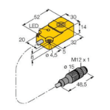 7030779 - HF Read/Write Head, For Bus Line Topology with TBEN-*
