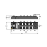 6814065 - Compact multiprotocol I/O module for Ethernet, 16 Digital PNP Inputs