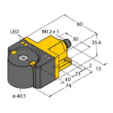 1590867 - Inductive Angle Sensor, With Two Programmable Switching Outputs, Premium Line