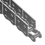 Cadenas de rodillos BEA tipo "MK2/02" - Cadenas de rodillos con aletas verticales - DIN 8187 - ISO 606
