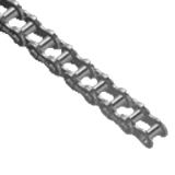 Einfache Rollenketten BEA  vernickelt - vernickelte Rollenketten- DIN 8187 - ISO 606