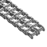 Cadenas de rodillos dobles SRC ''INOX'' - Cadenas de rodillos en acero ''INOX AISI 304 - SATURN'' - DIN 8187 - ISO 606