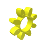 Elastómeros amarillos para acoplamientos "GEB" - Acoplamientos elásticos torsionales  - ''GEB''
