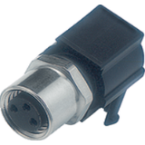 M8, series 718, Automation Technology - Sensors and Actuators - ---female angled panel mount connector