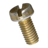 BN 332 - Slotted cheese head machine screws (DIN 84 A, ~ISO 1207), 4.8, zinc plated yellow