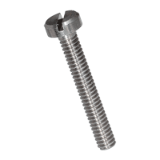 BN 402 - Slotted cheese head machine screws machined (DIN 84 A; ISO 1207), free-cutting steel, plain