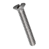 BN 406 - Slotted flat countersunk head screws machined (DIN 963 A), free-cutting steel, plain