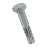 BN 20543 - Hex head bolts partially threaded (DIN 931; ISO 4014), cl. 8.8, zinc plated blue with CresaCoat® C 313 Silver