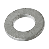 BN 82410 - Flat washers without chamfer, series Z (small) (~NFE 25-513 Z), steel, zinc flake coated GEOMET® 500 A