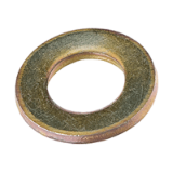 BN 84516 - Flat washers without chamfer, series Z (small) (~NFE 25-513 Z), steel, zinc plated yellow