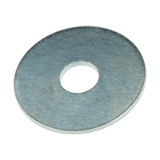 BN 84525 - Scheiben ohne Fase, Serie LL (sehr breit) (~NFE 25-513 LL), Stahl, verzinkt-blau
