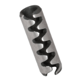 BN 881 Heavy-duty spring pins with serrated slot, ground
