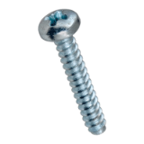 BN 33 Phillips pan head tapping screws form H, with flat end type F