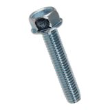 BN 3326 Hex head thread forming screws ~Type D, metric thread, with flange
