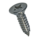 BN 80591, BN 11798 Pozi flat countersunk head tapping screws form Z, with cone end type C