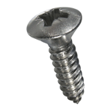 BN 80594, BN 11801 Pozi oval countersunk head tapping screws form Z, with cone end type C
