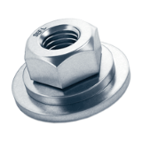BN 33855 Hex nuts all-metal, with rotating captive washers, ecosyn®-SEF L