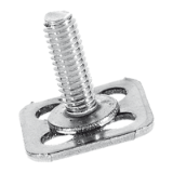 BN 26001 - Fastener with threaded bolt square head 15 x 15 mm
