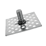 BN 26011 - Fastener with threaded bolt square head 58 x 58 mm