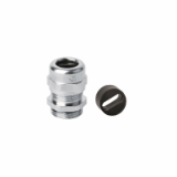 BN 22005 Cable glands with metric thread and sealing insert for chamfered flat cables