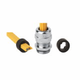 BN 22007 Cable glands with metric thread and sealing insert for especially moulded AS-i Bus-cable