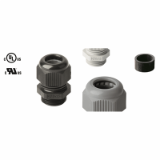 BN 22068, BN 22069 Cable glands with metric screw, sealing range and dome nut identical Pg-series