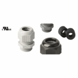BN 22070 Cable glands with metric thread and 2-part reducing sealing ring for wide clamping range